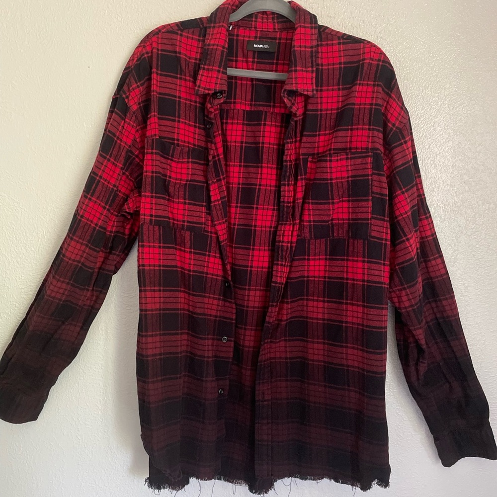 Mens XXL Ombré Flannel